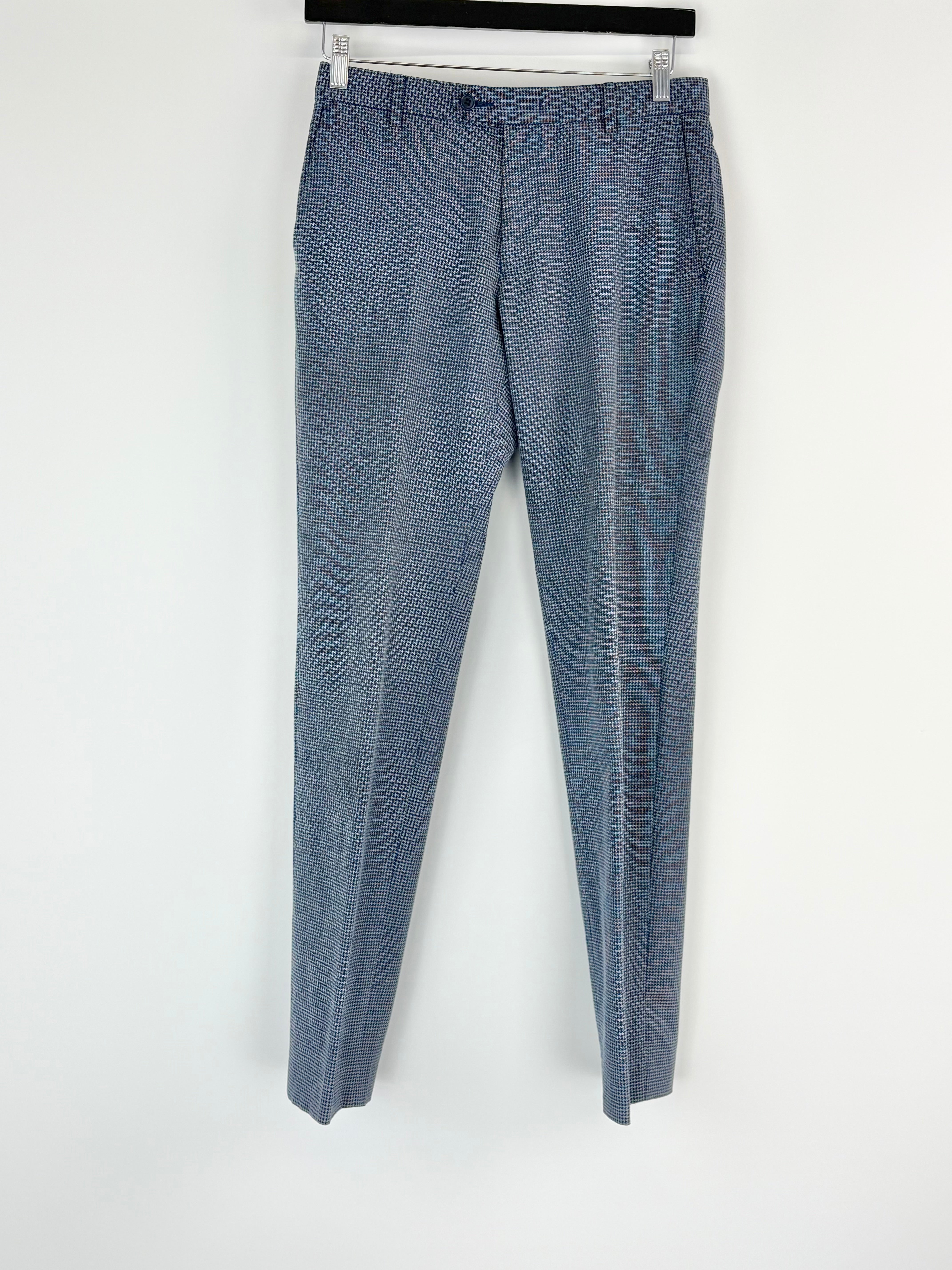 Calibre Blue Micro-Pattern Wool-Blend 2pc Suit - 36/28