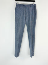 Calibre Blue Micro-Pattern Wool-Blend 2pc Suit - 36/28