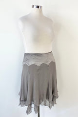 Alannah Hill Grey ‘Steal the Spotlight’ Silk Skirt NWT - AU12/14