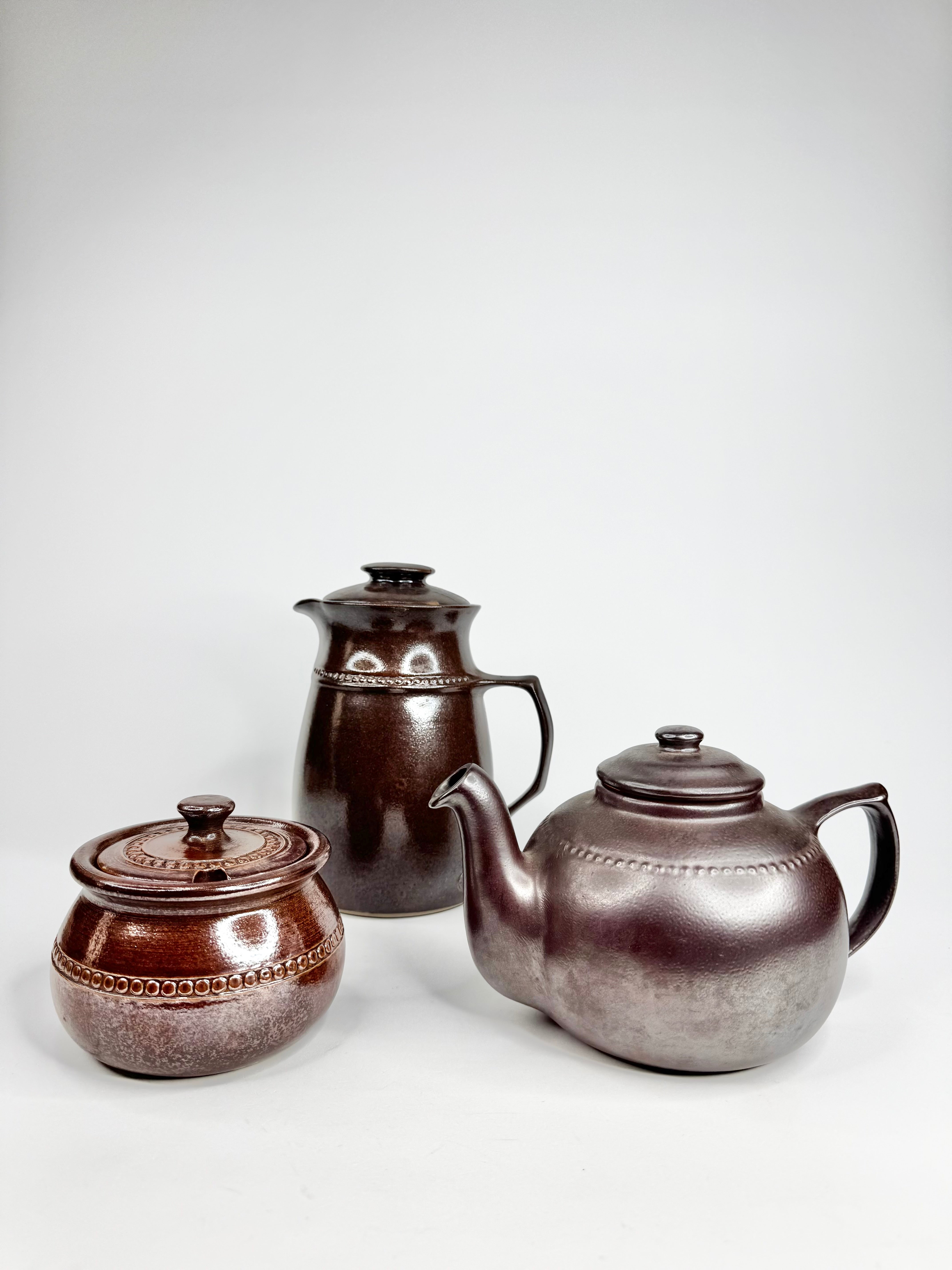 Vintage Bendigo Pottery Teapot, Sugar Bowl & Milk Jug