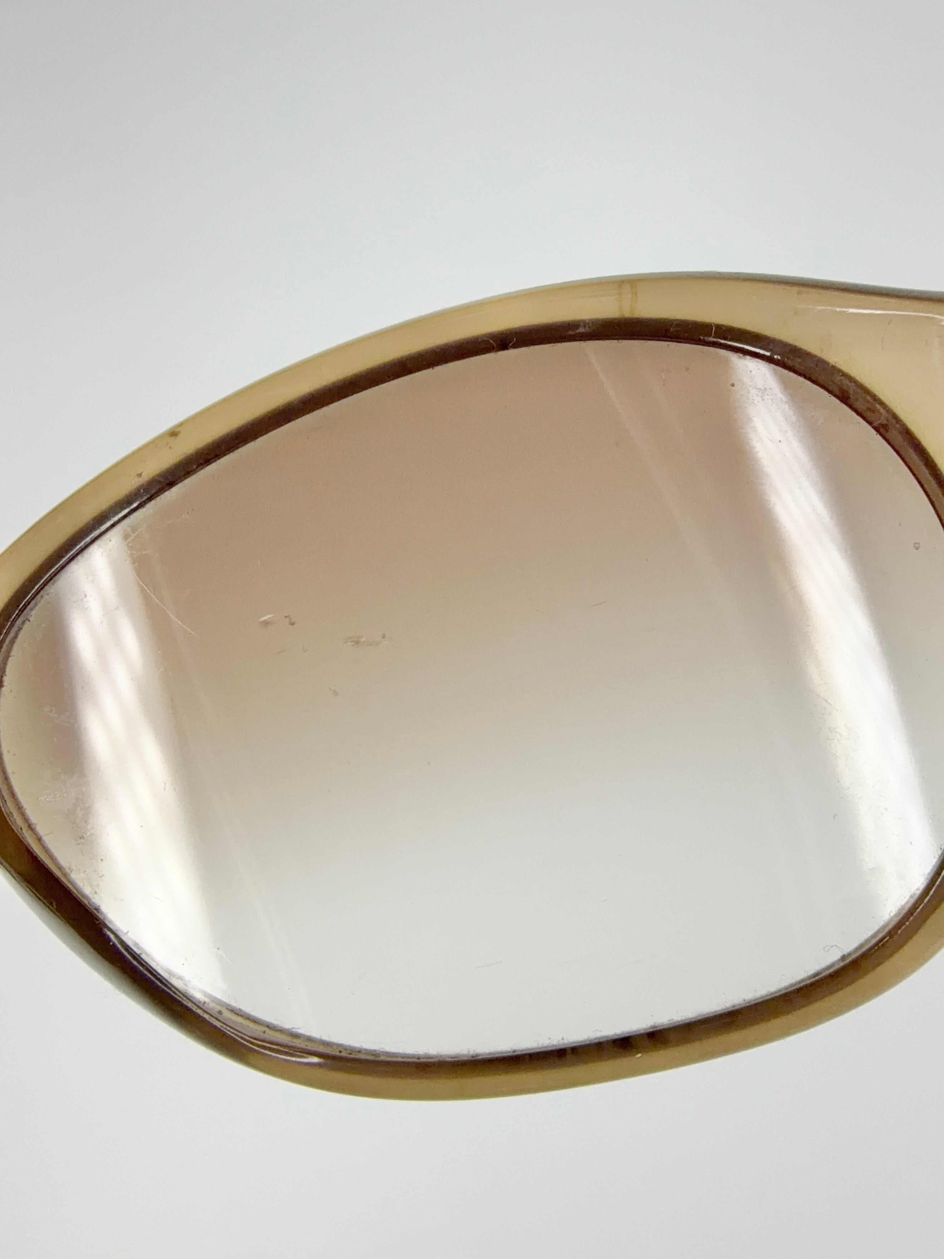 Gucci Smoke Oversized Round Sunglasses