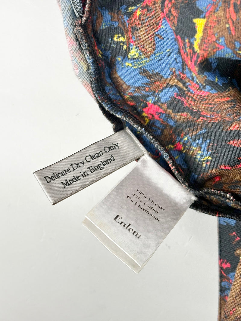 Erdem Abstract Multicolour Low-Rise Pants - AU14