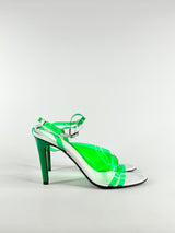 Scanlan Theodore Sheer Emerald Green Stilettos - EU41