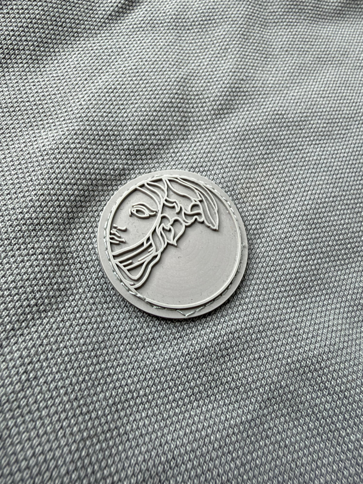 Versace Collection Ash Grey Polo Top - S