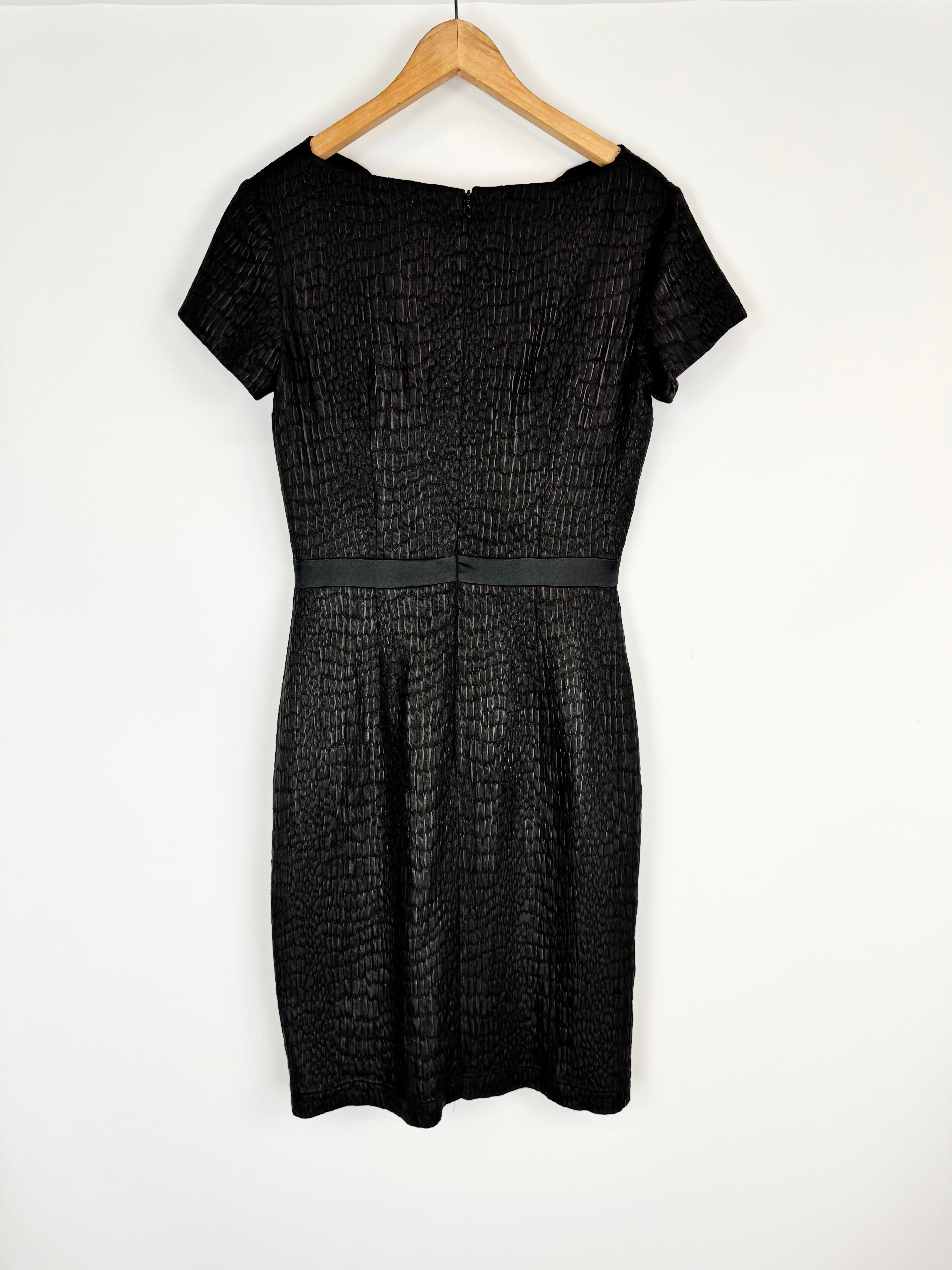Jayson Brunsdon Black Bow Detail Cocktail Dress - AU12