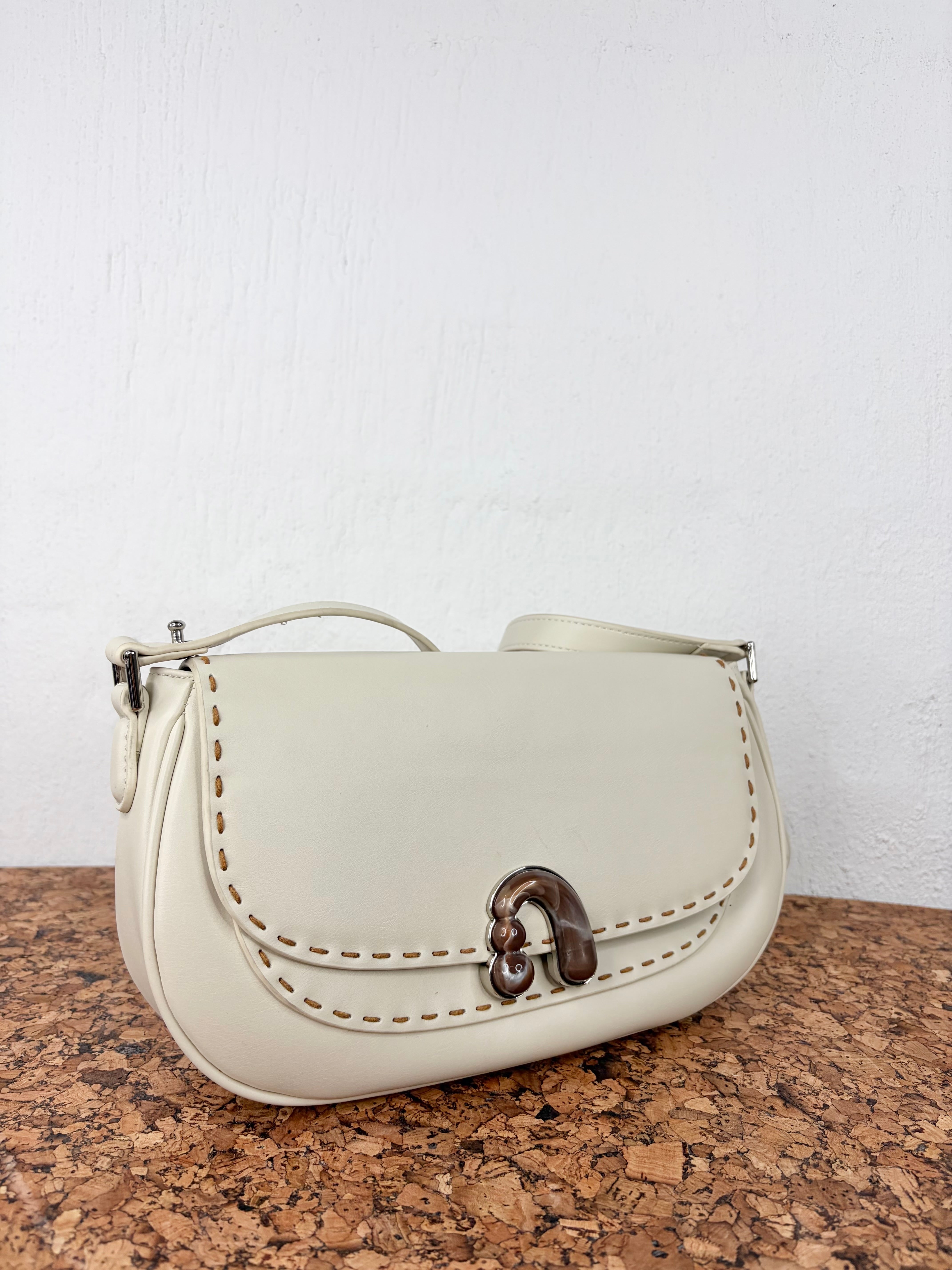 Amazing Song Cream Cross Body Bag