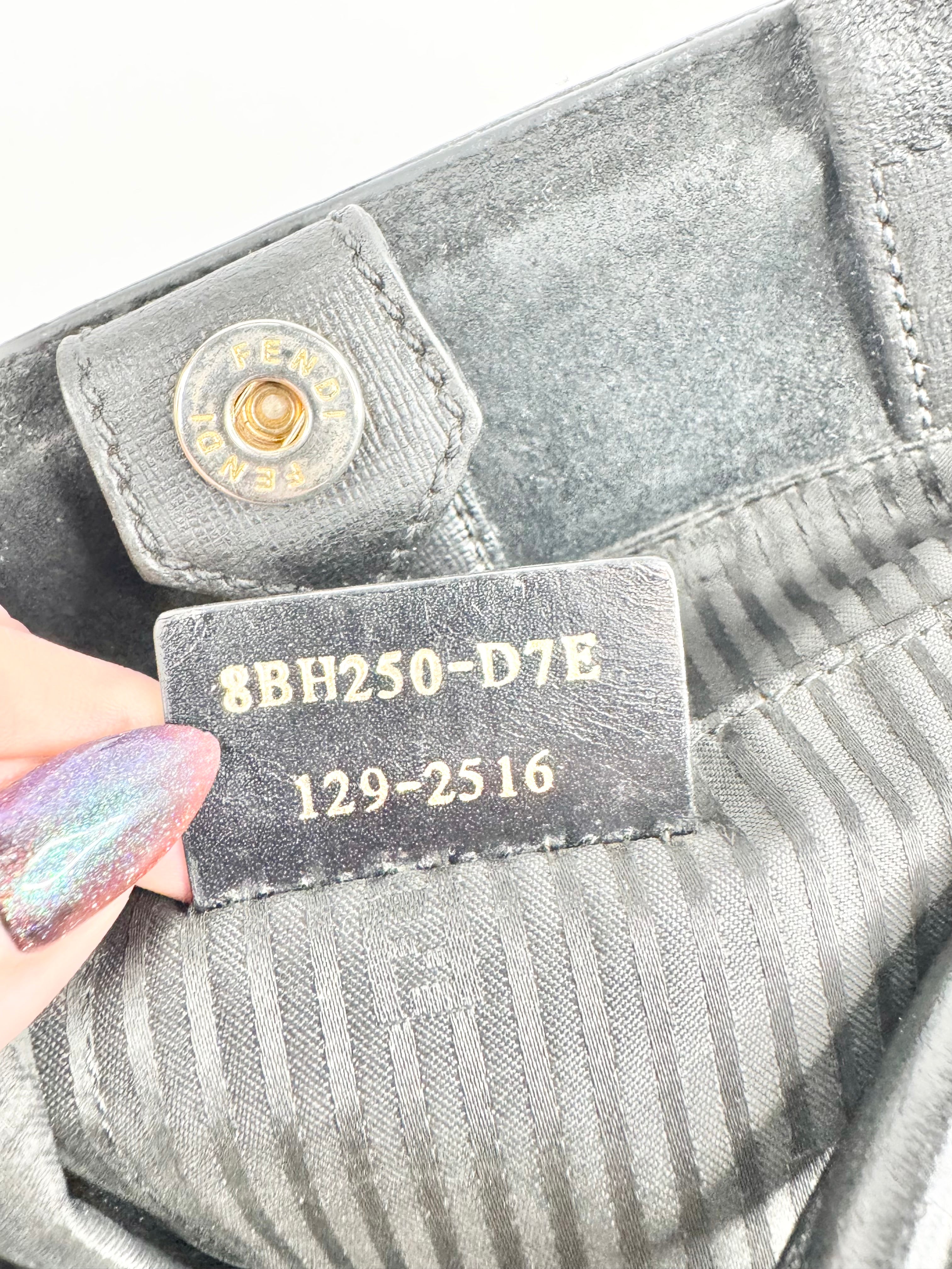 Fendi 2jours Black Leather Satchel