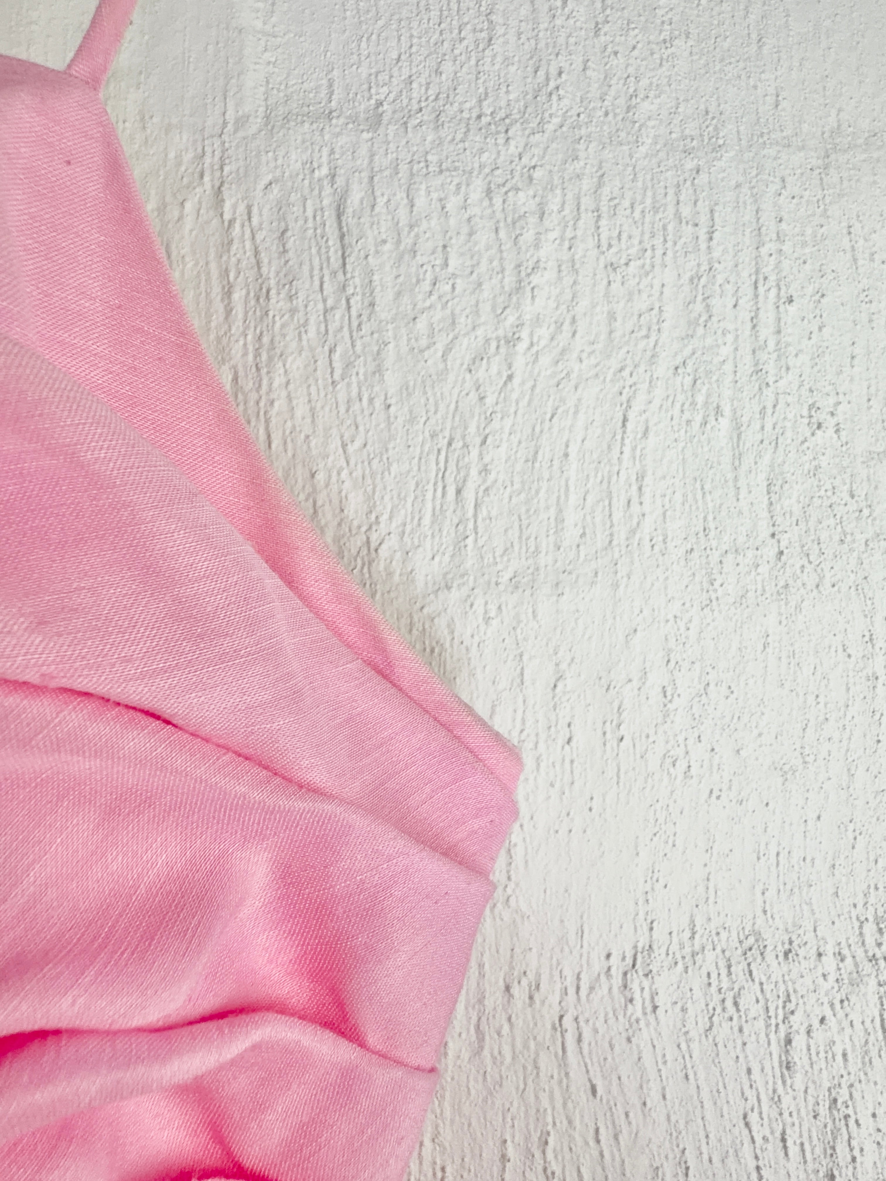 Aje Bubblegum Pink Ruched Midi Sundress - AU14