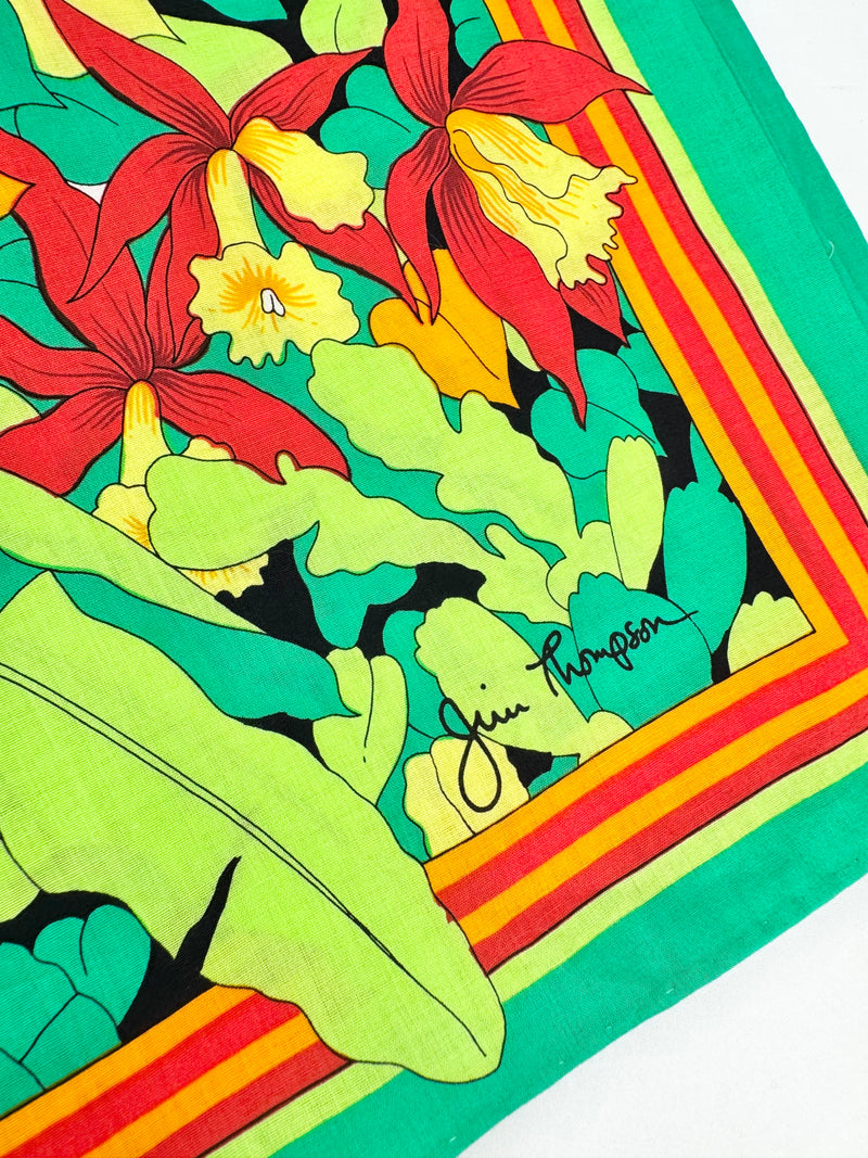 Jim Thompson Cotton Parrot Patterned Handkerchiefs