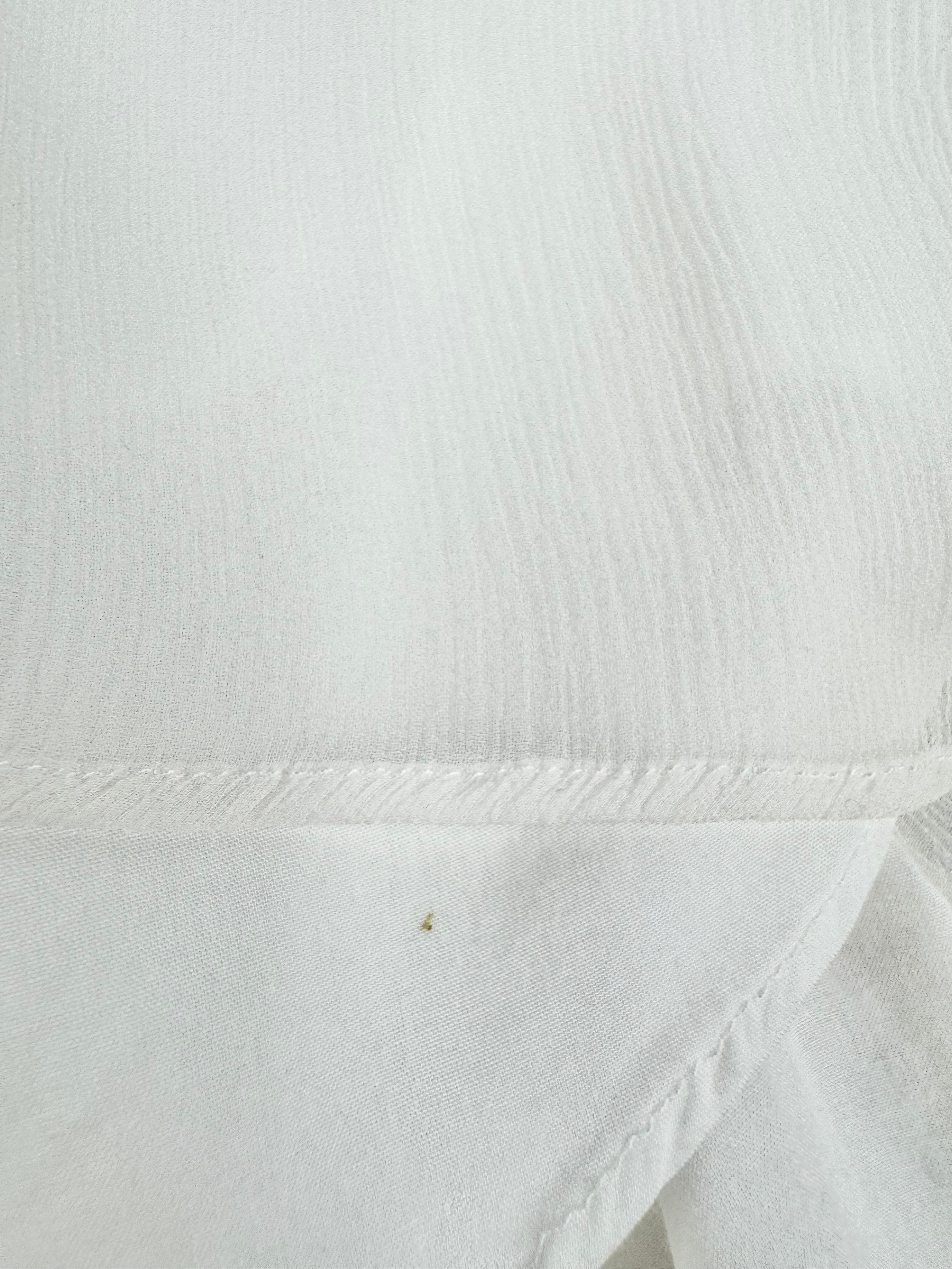 White Suede 'Silk X Blouse' NWT - AU12