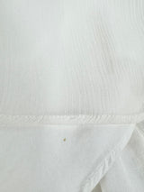 White Suede 'Silk X Blouse' NWT - AU12