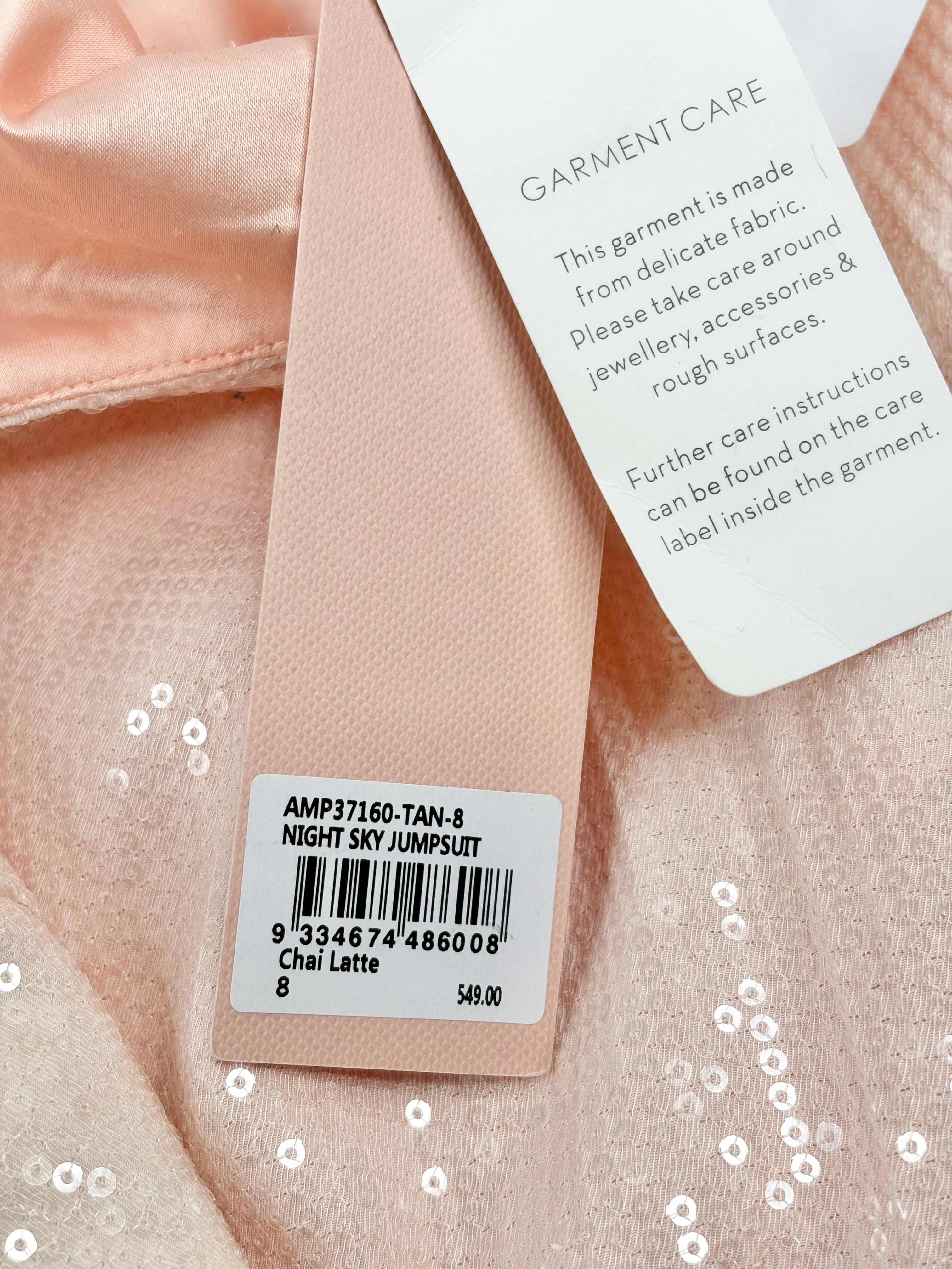 Alice McCall Tan Sequined 'Night Sky' Jumpsuit - AU8