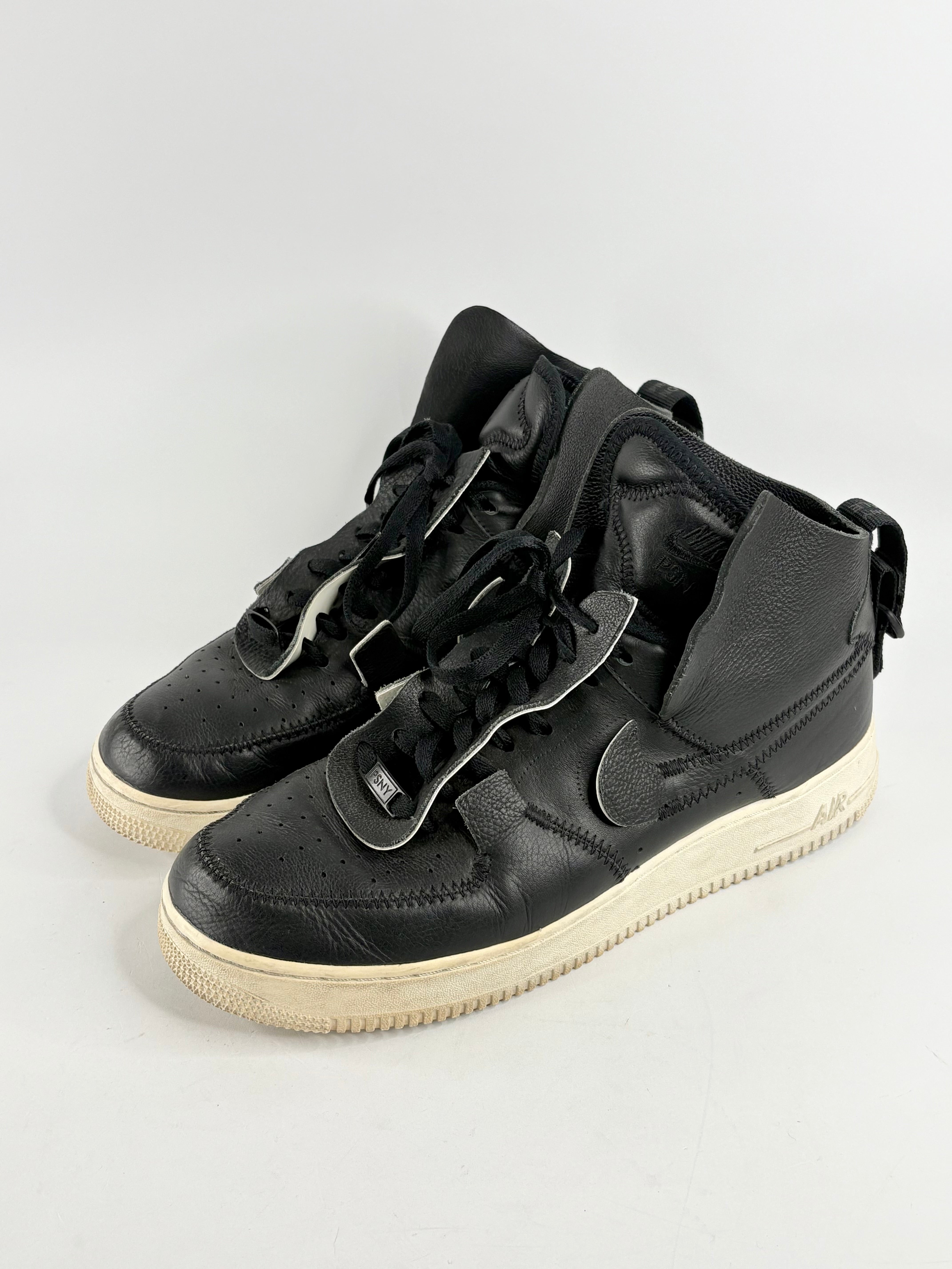 Nike x PSNY Black Air Force 1 High-Top Sneakers - EU45