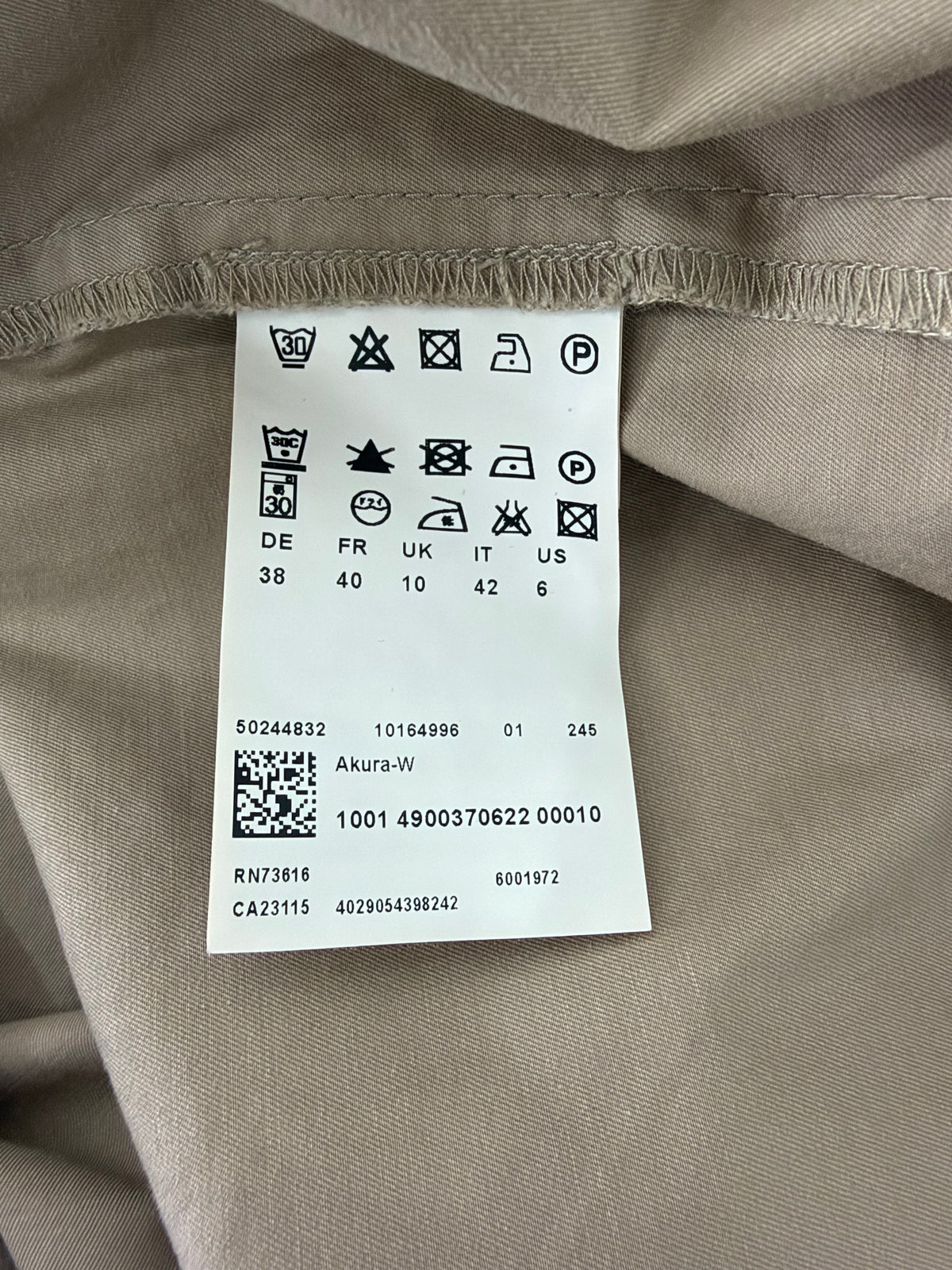 Boss Orange Hugo Boss Y2K Taupe Utility Dress - AU10