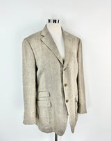 Lanificio F. LLi Cerruti Taupe Cashmere Blend Suit Jacket - 54R