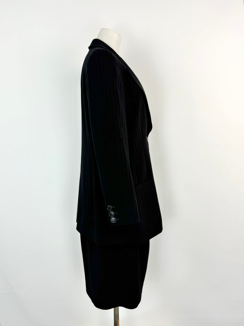 Vintage Louis Feraud Black Textured Blazer - AU10/12