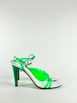 Scanlan Theodore Sheer Emerald Green Stilettos - EU41