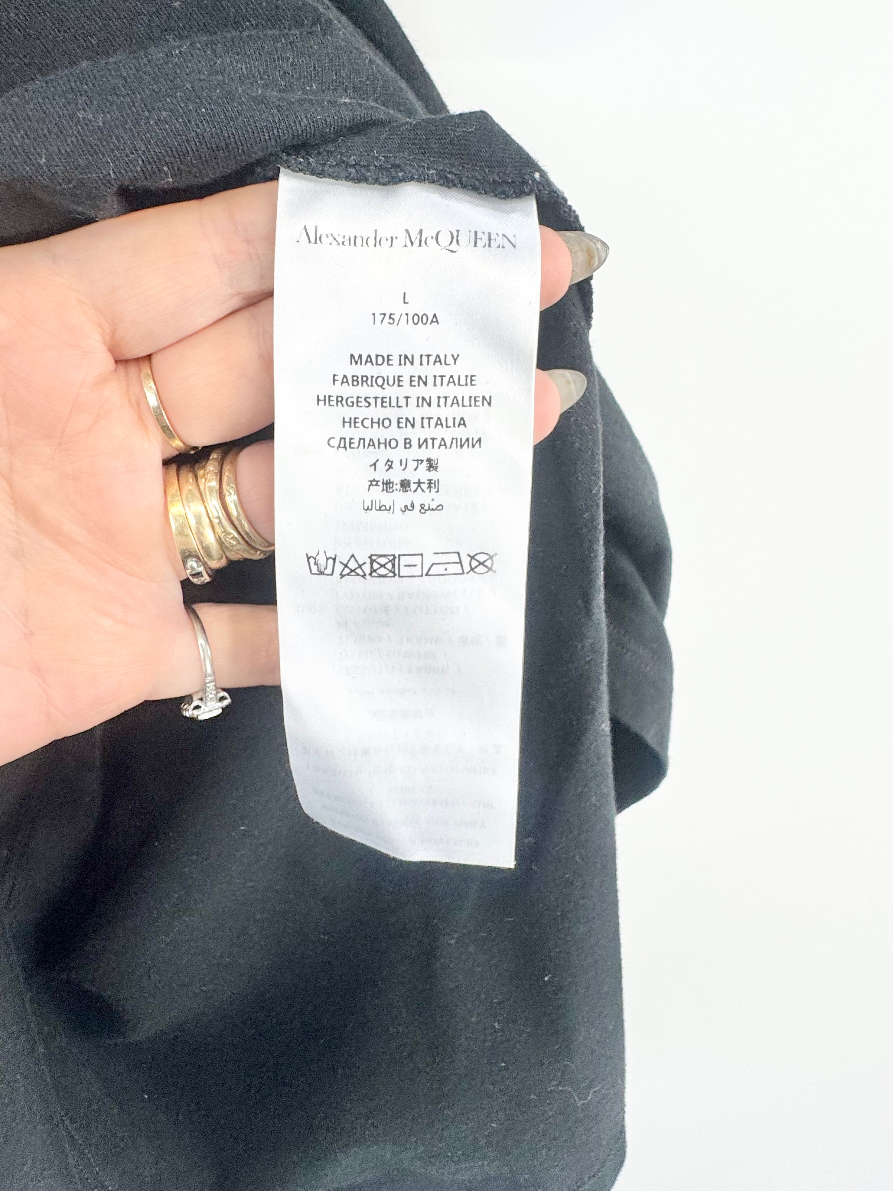 Alexander McQueen Drip Skull T-Shirt - L