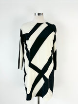 Armani Exchange Black & White Patterned Dress - AU12/14