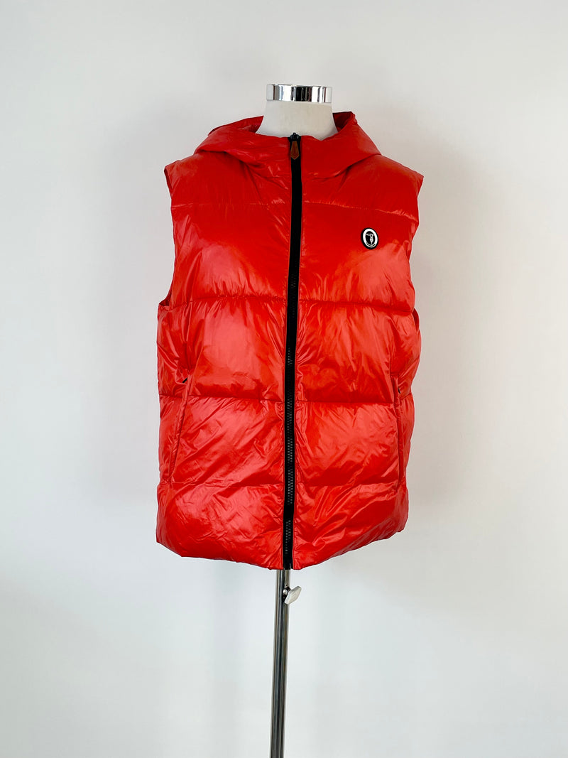 Trussardi Scarlet Red Puffer Gilet - AU18