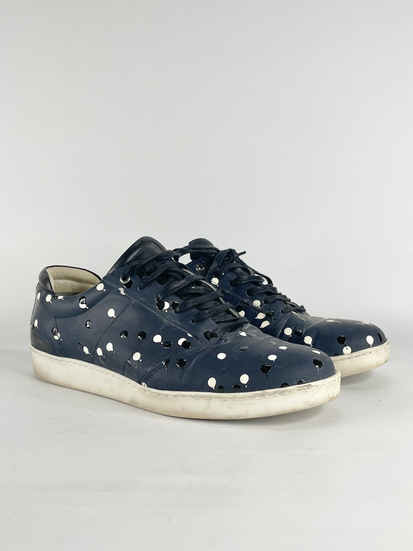 WANT Les Essentiels Double-Dot Lennon Navy Blue Sneakers - EU44