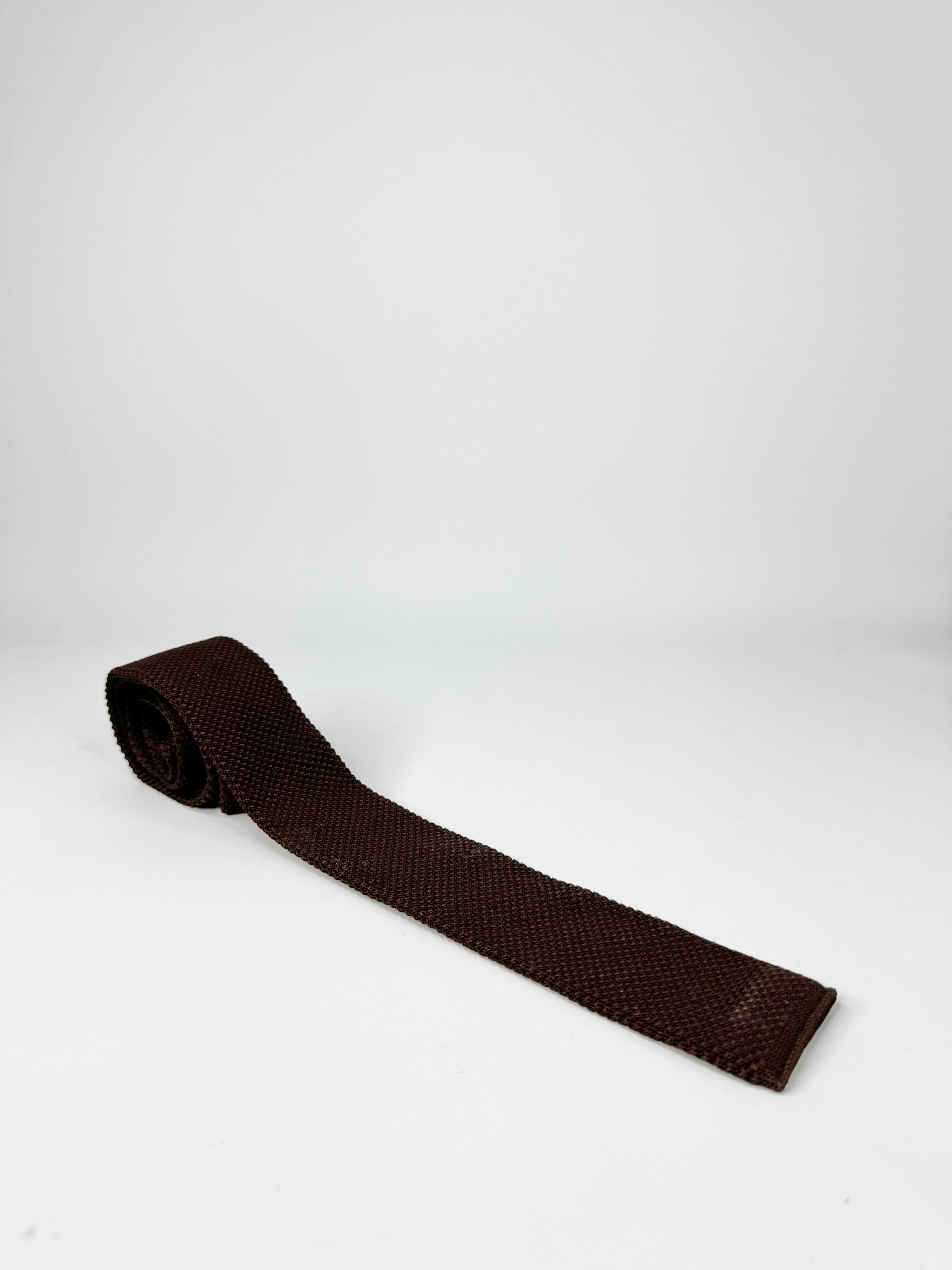 Givenchy Brown Woven Tie
