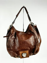 Gianni Chiarini Mahogany Leather Bag