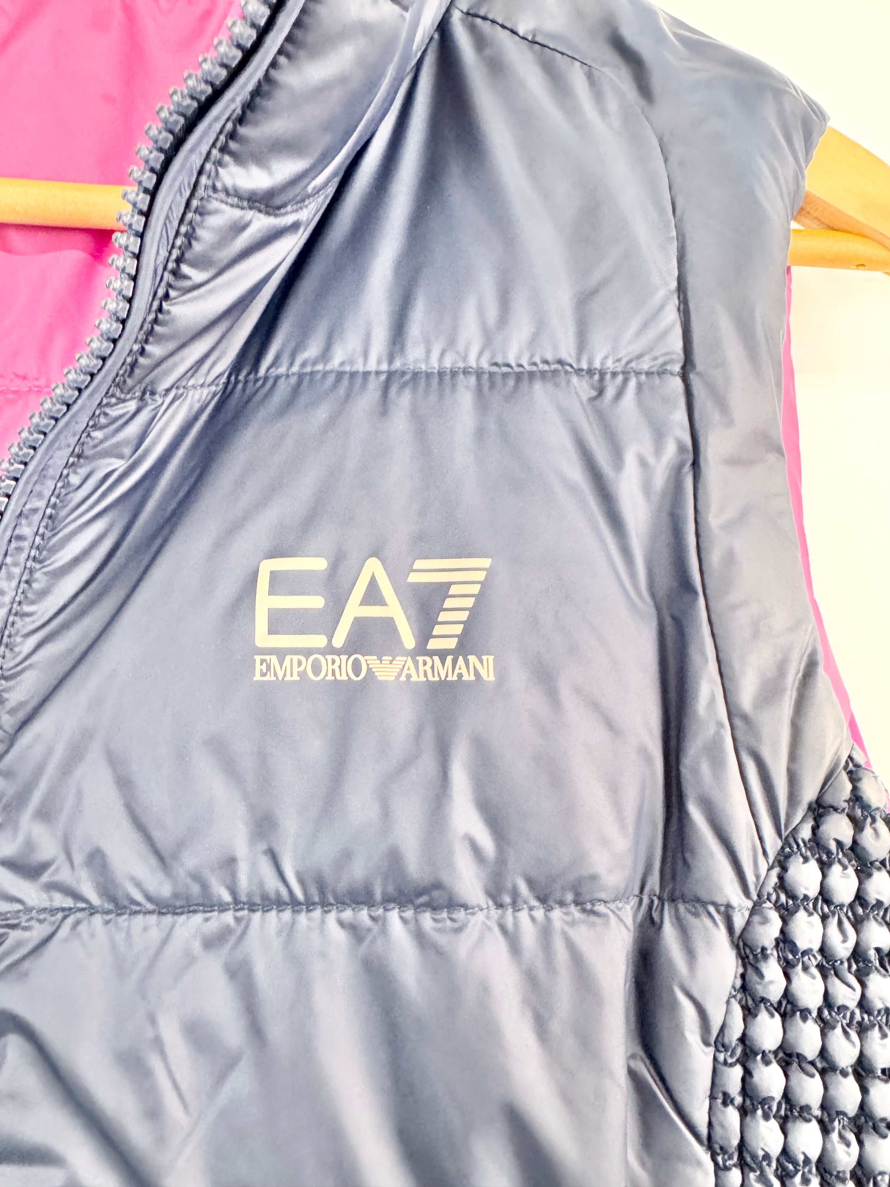Emporio Armani EA7 Blue Puffer Reversible Vest - AU8/10
