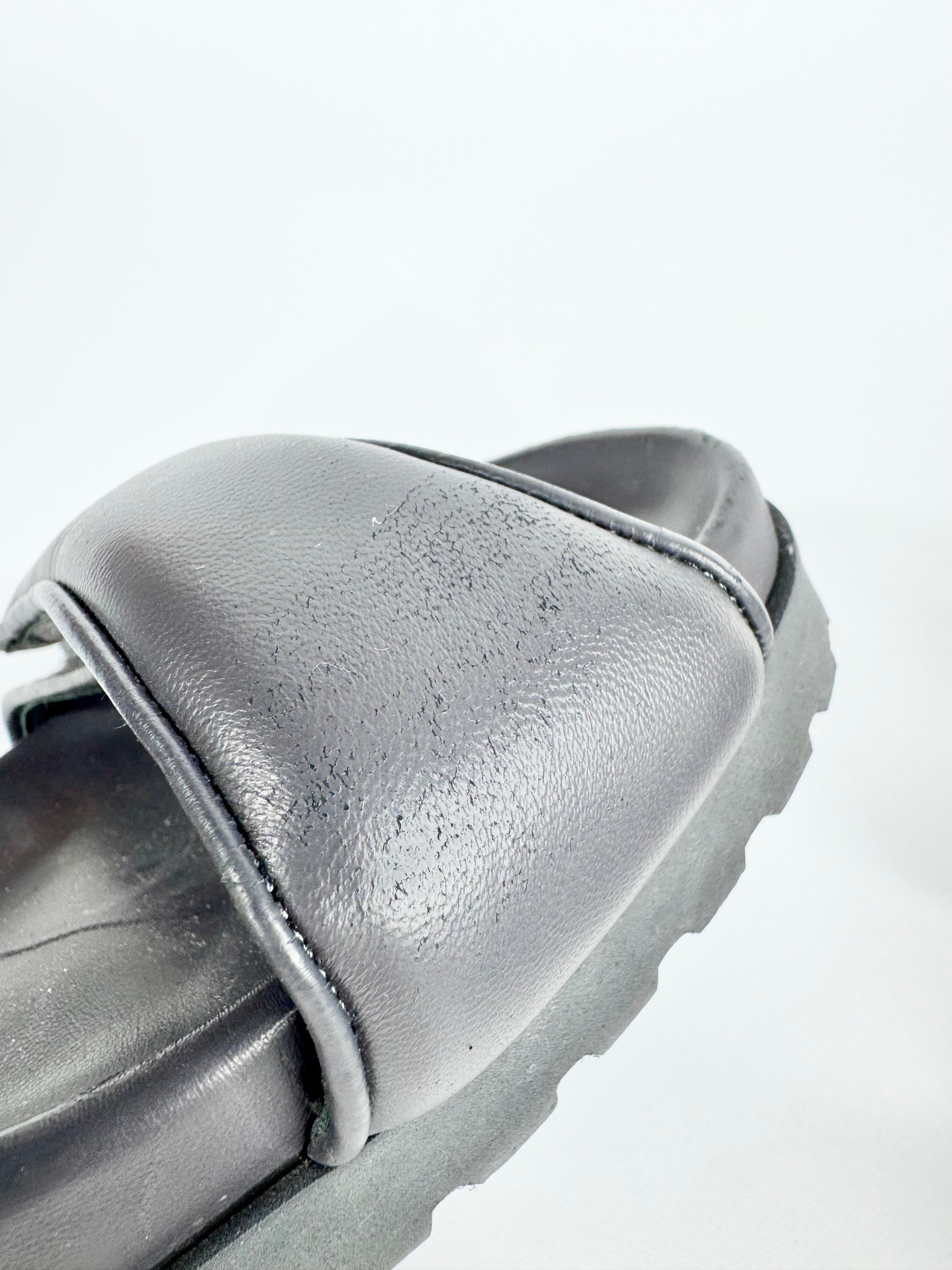 CIA x Pernille Teisbaek Minimalist Ash Grey Slides - EU36