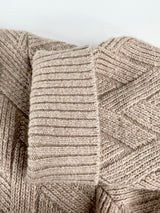 Guess Beige Knitted Wool-Blend Sweater - AU14/16