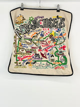 Catstudio Hand-Embroidered 'Massachusetts' Cushion Cover