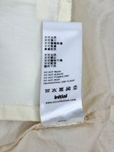Initial Fashion Sheer Beige Nylon Coat - AU12
