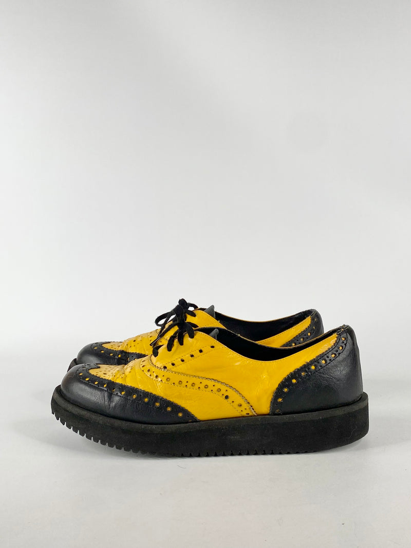 Banana Republic Black & Yellow Brogues - EU37.5