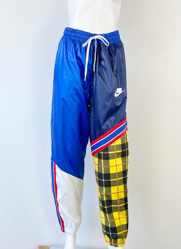 Nike Blue Spliced Tracksuit Pants - M