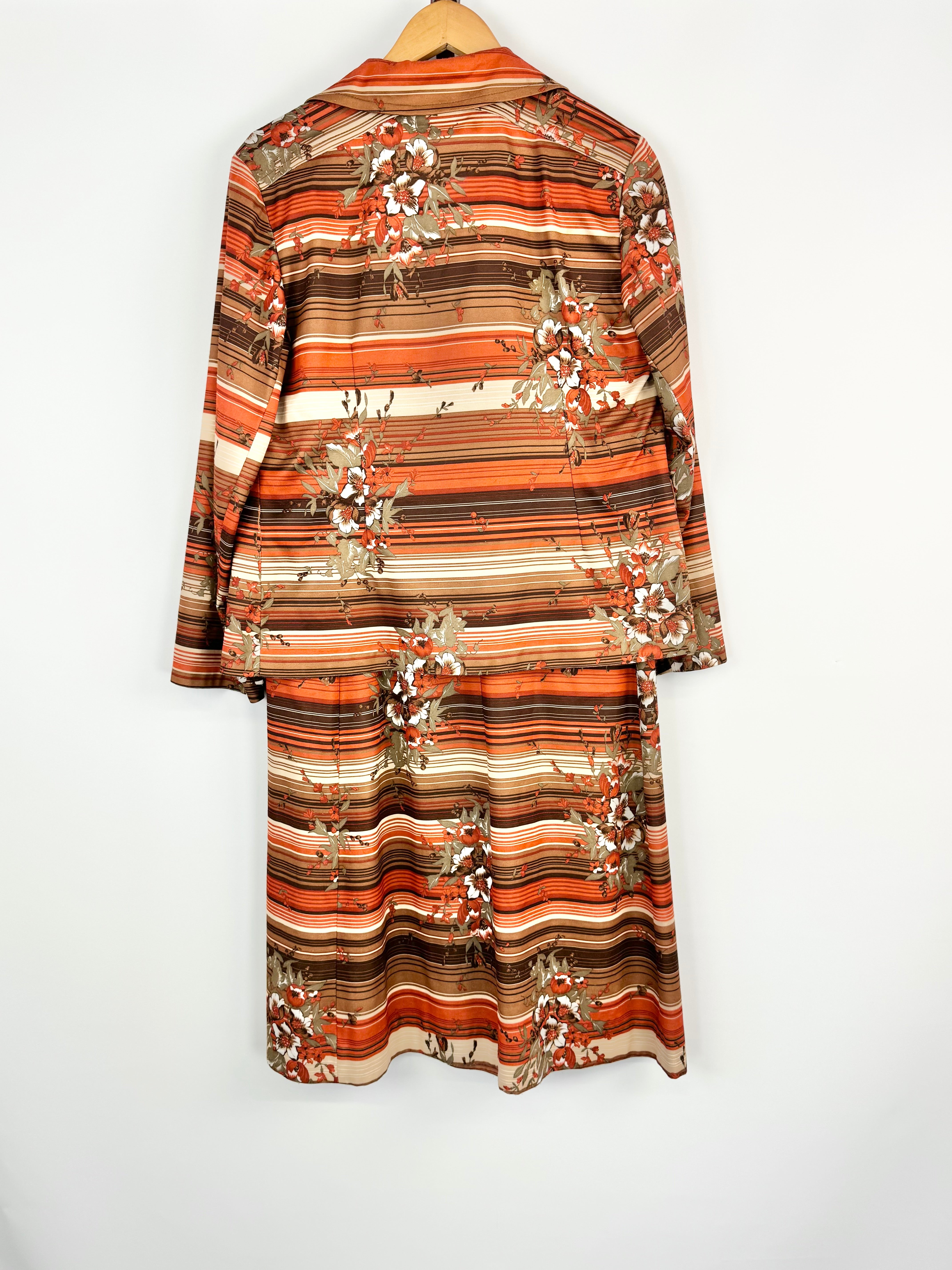 Vintage Autumn Shaded Floral 3 Piece Set - AU12