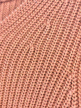 Joslin Rust Micro-Cable Knit Relaxed Sweater - AU6/8