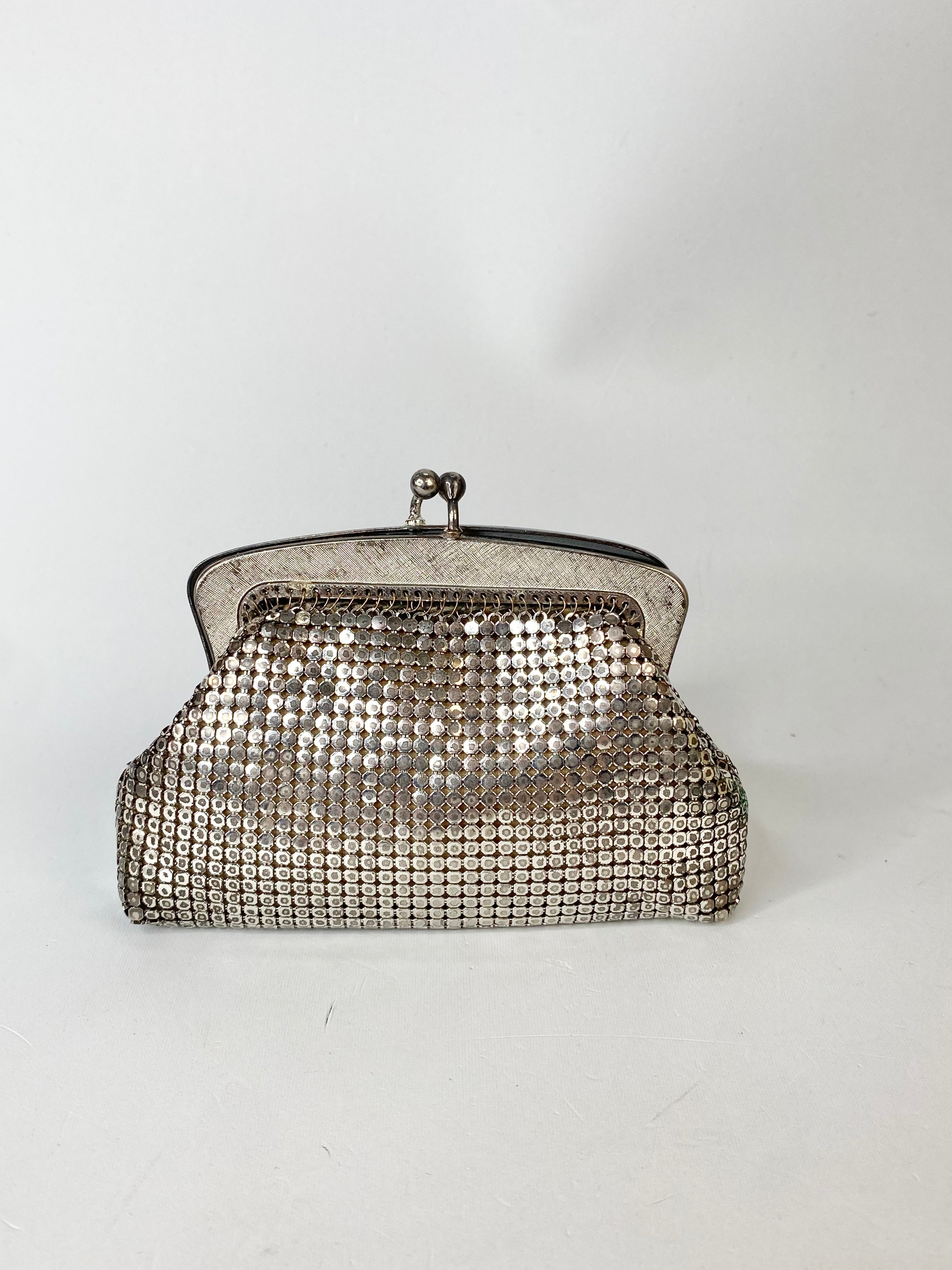 Oroton Silver Glomesh Purse