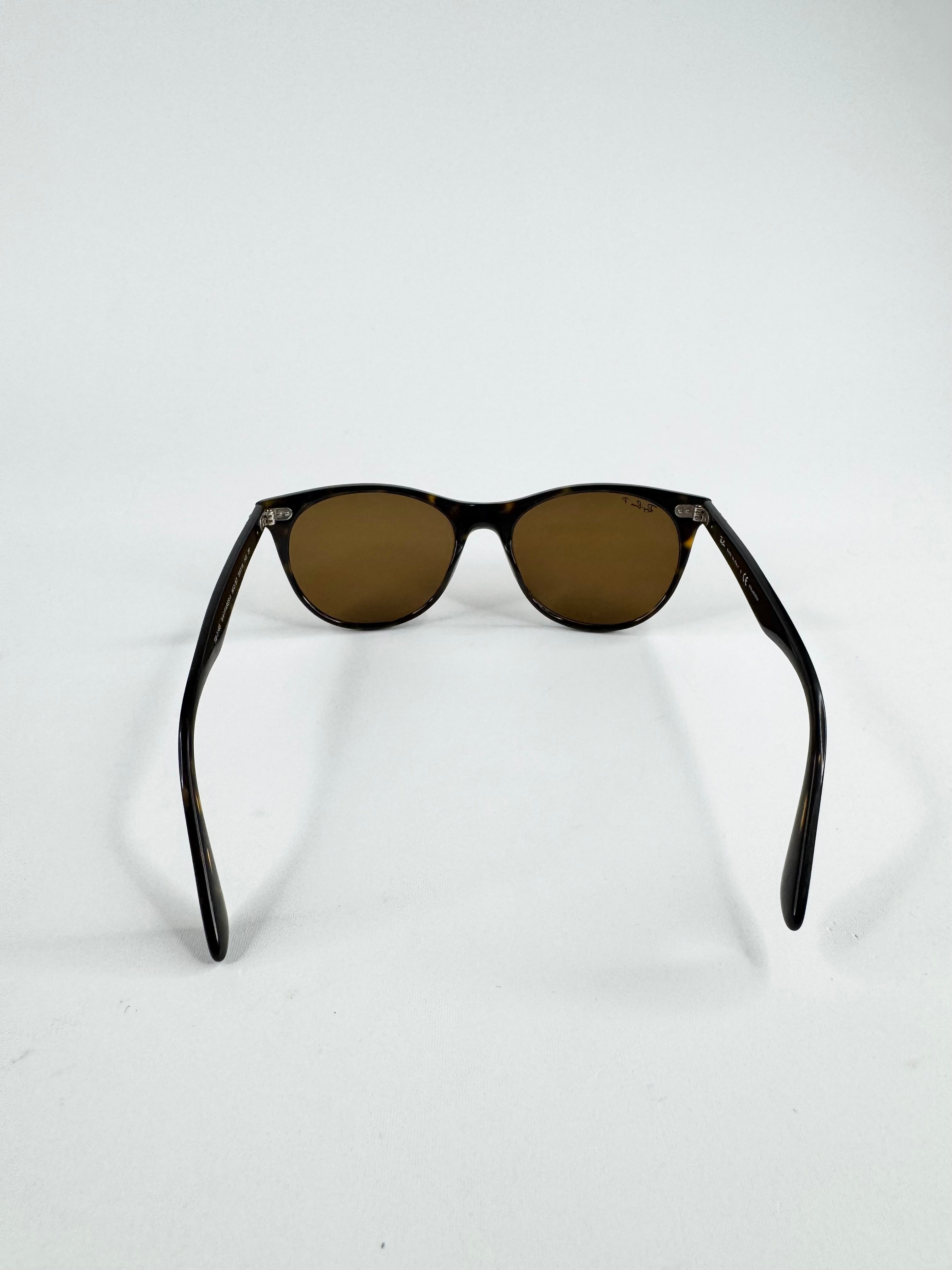 Ray Ban Tortoiseshell on Gold 'Clubmaster' Sunglasses