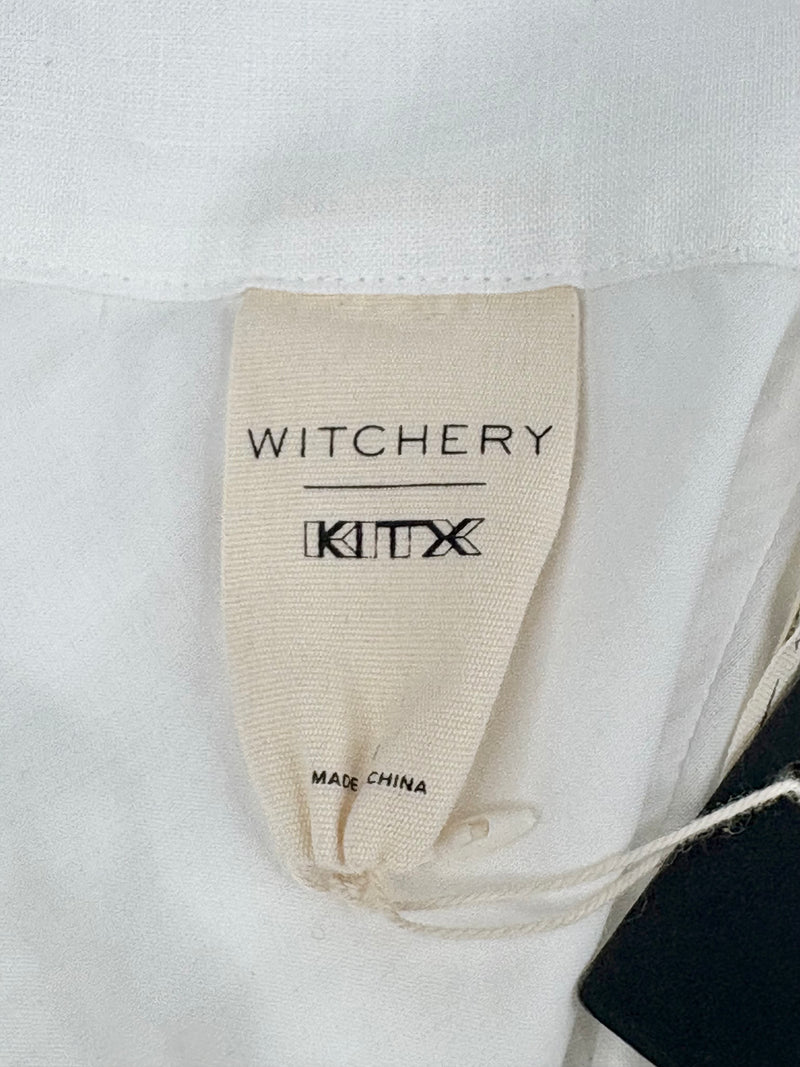 KitX x Witchery Pure White 'Bias Fonda' Skirt - AU4/6