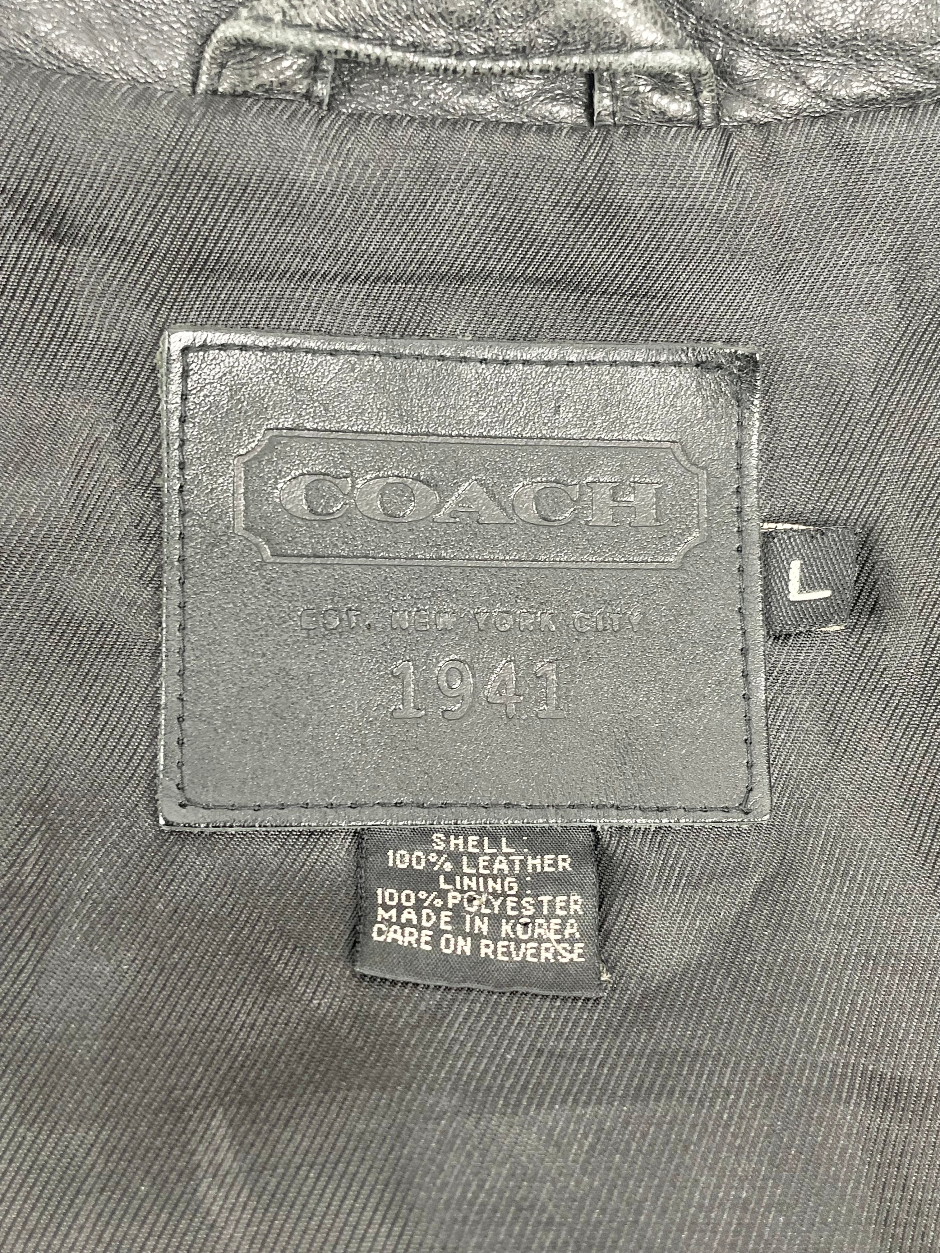 Coach 1941 Leather Trench Coat - L