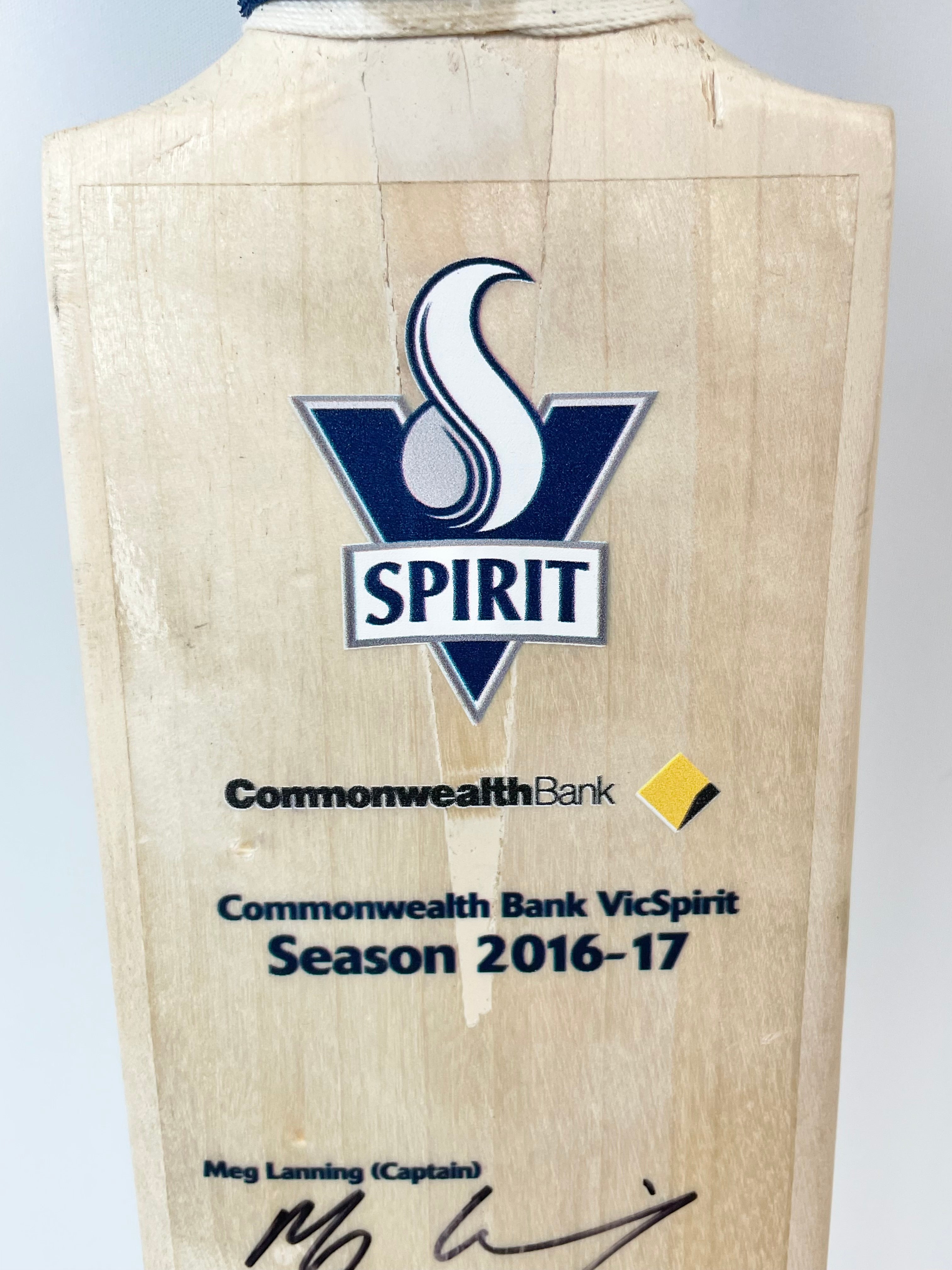 Signed Victorian VicSpirit 2016-17 Season Cricket Bat