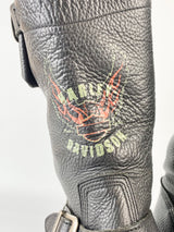 Harley Davidson Black Eagle Motif Motorcycle Boots - EU43.5