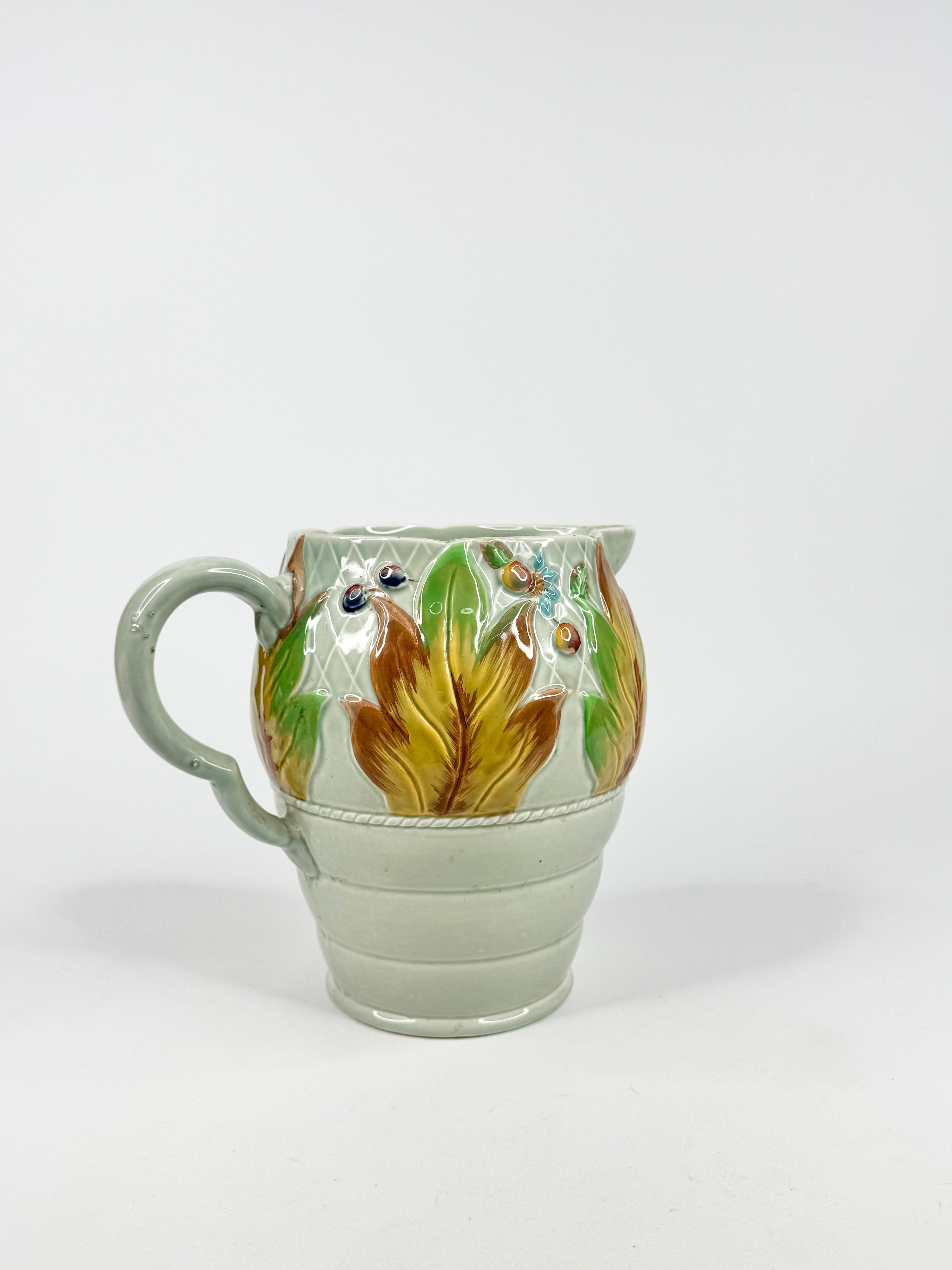 Vintage 1935 Clarice Cliff Celadon Glazed Ceramic Jug