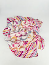 Coach Pink & Purple Coach Logo Silk Scarf
