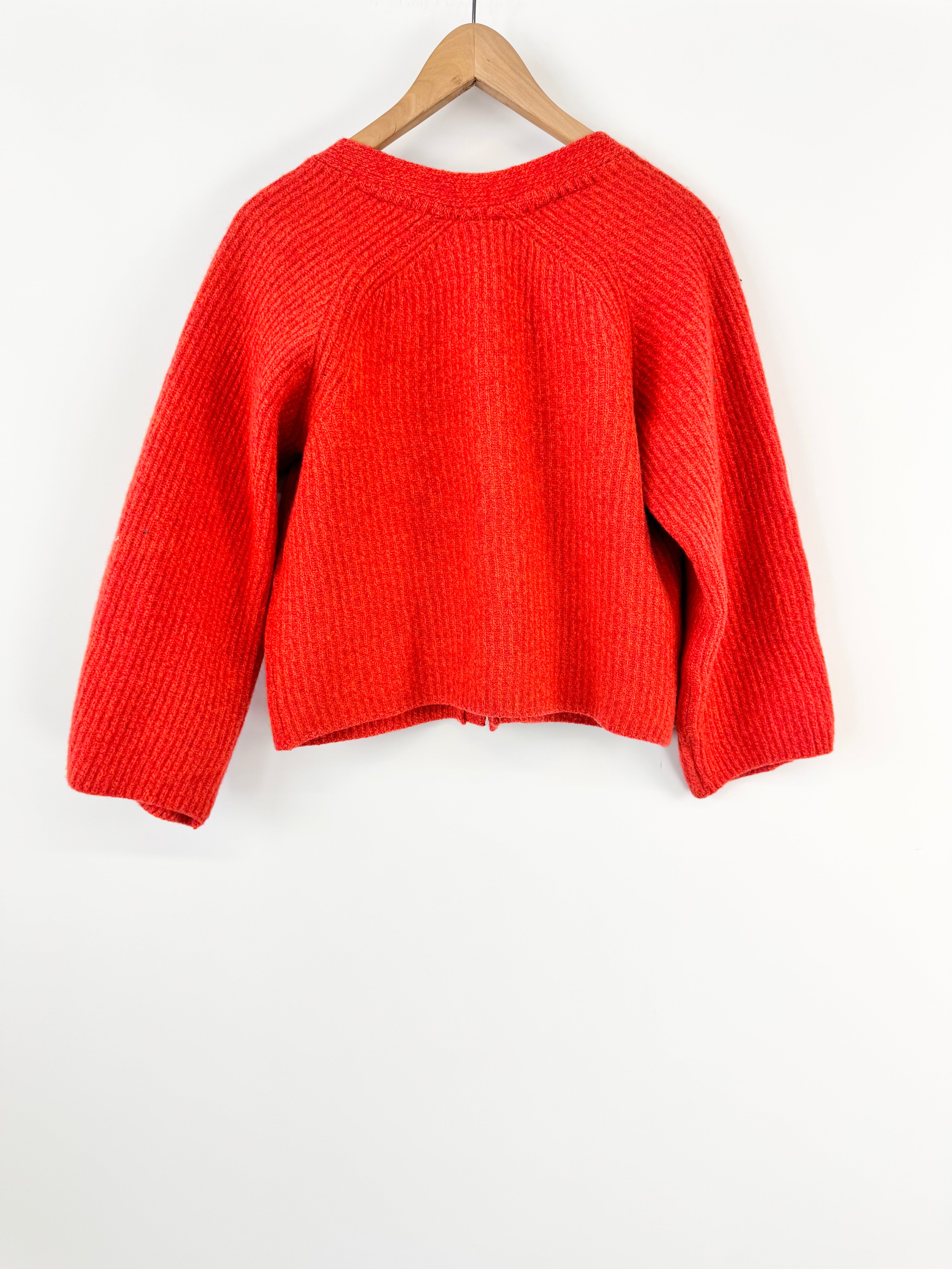 Dagmar Recycled Wool Persimmon Cardigan - AU6