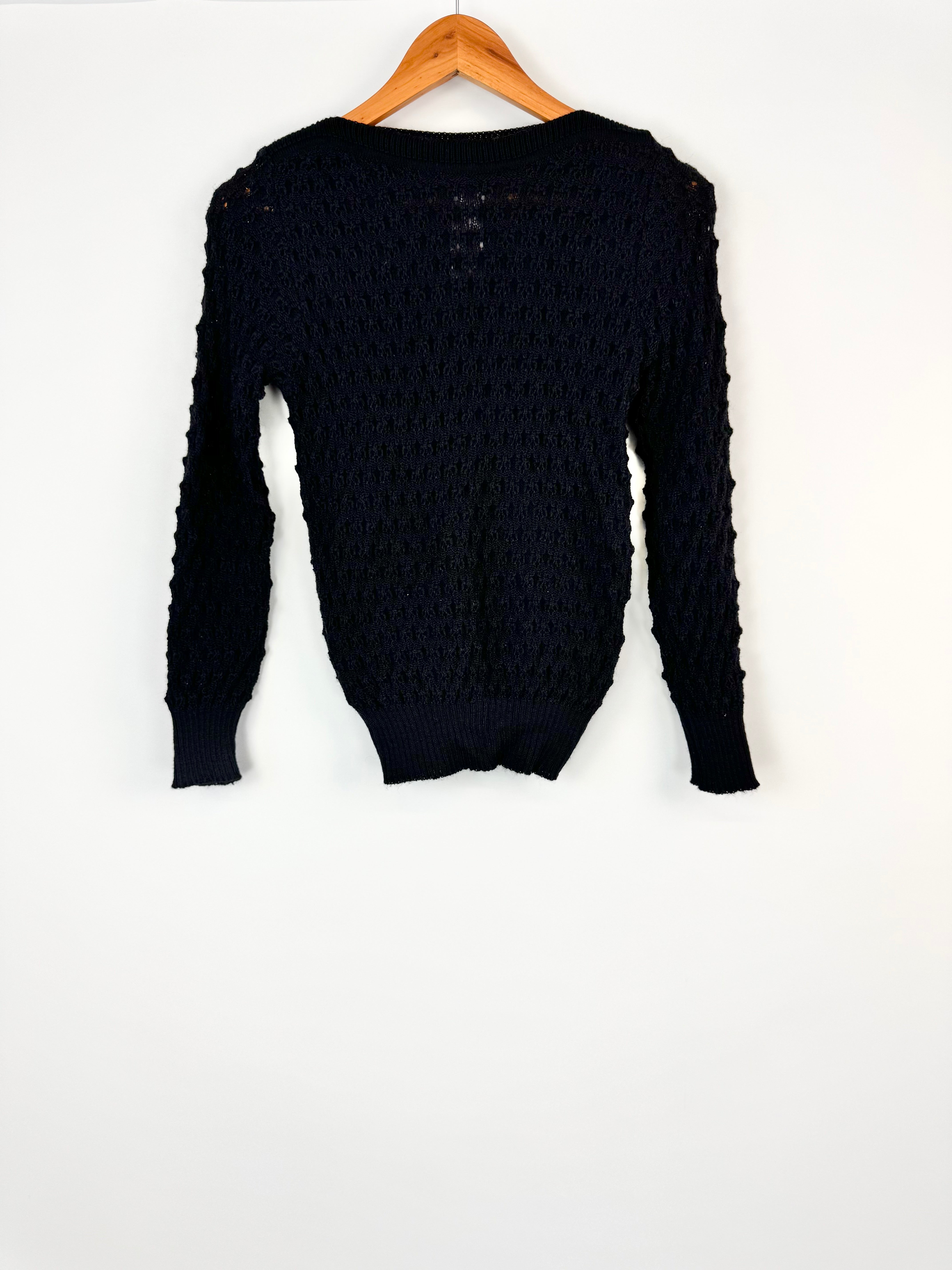 Colosseum 3D Black Wool Jumper - AU8