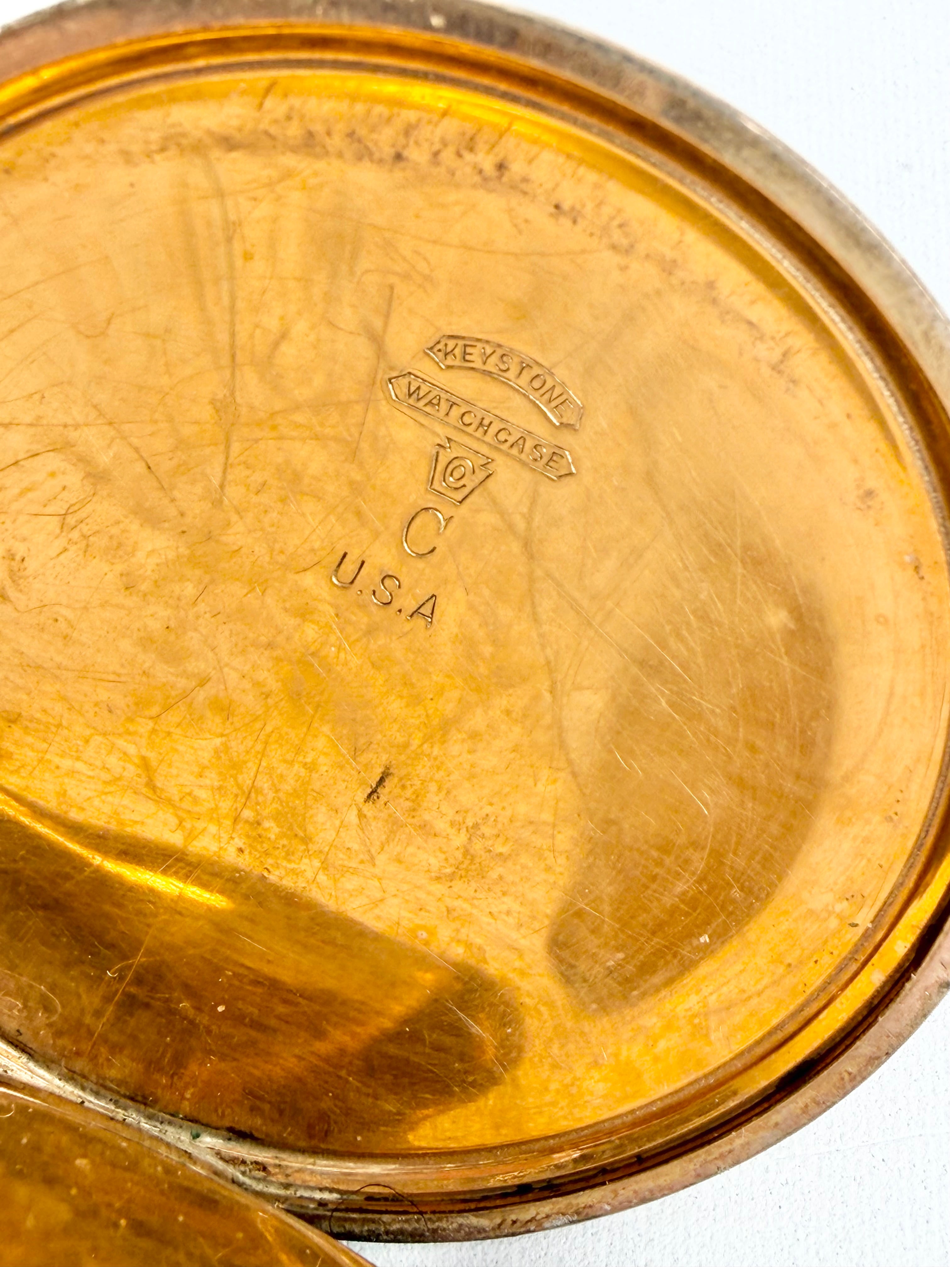 Vintage 1900s Elgin Rolled Gold Pocket Watch