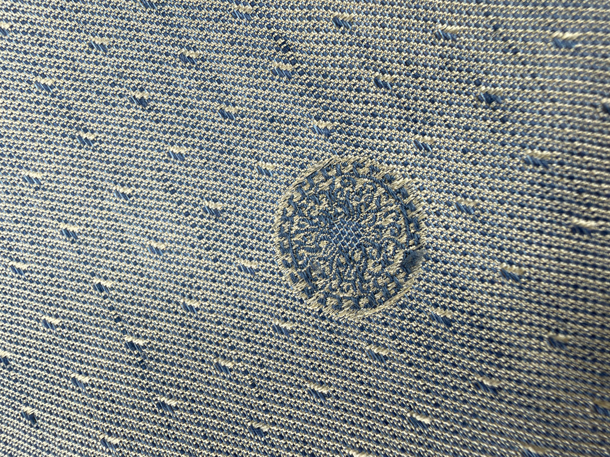 Versace Classic V2 Grey & Blue Medallion Motif Silk Tie