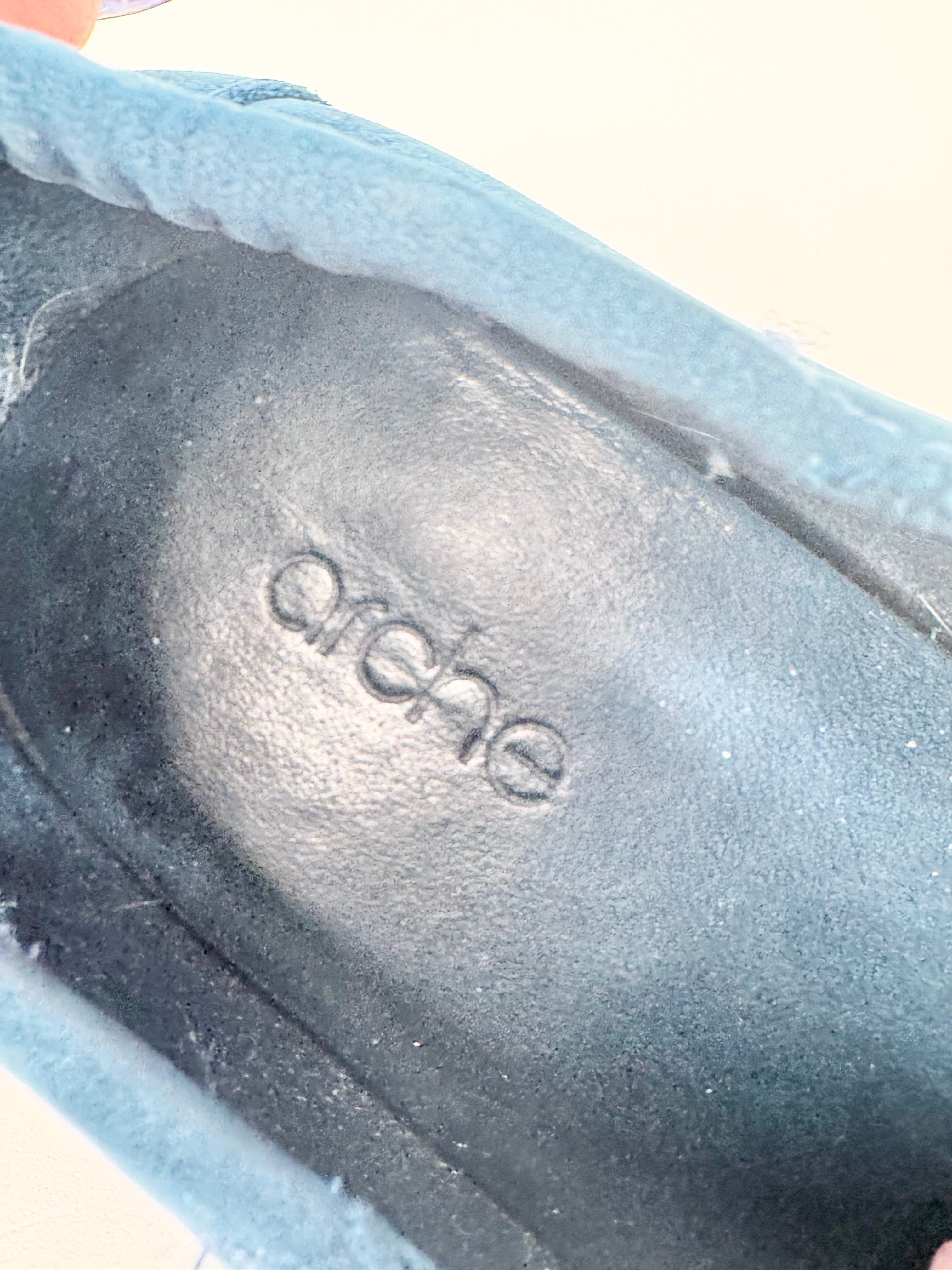 Arche Aegean Blue Suede Lace Ups - EU39