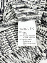 Boboutic Black & White Merle Knitted Column Dress - AU8/10